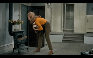 Sixties fashion trousers pixie boots