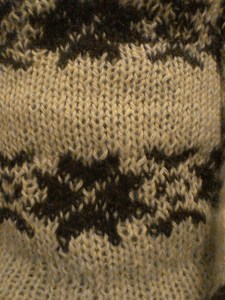 Fairisle detail-The Killing series 1-my cream jumper-Snowflake pattern Forbrydelsen