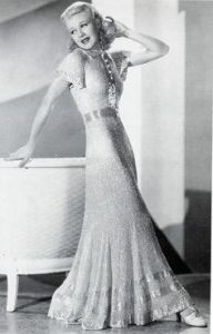 Ginger Rogers evening dress Thirties