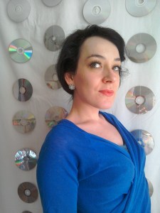 Big sparkly stud earrings and false eyelashes Sixties inspired Tara King The Avengers