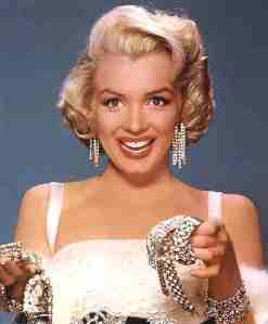 Marilyn Monroe bead earrings