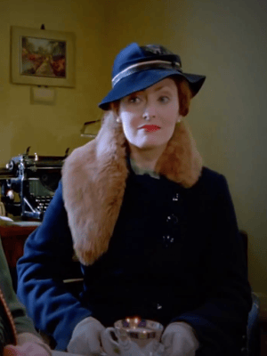 Miss Lemon navy hat