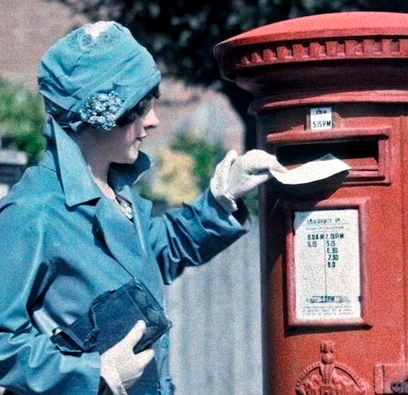 Twenties photo posting letter